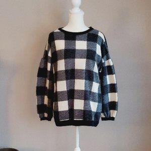 First Love/VICI Plaid Sweater